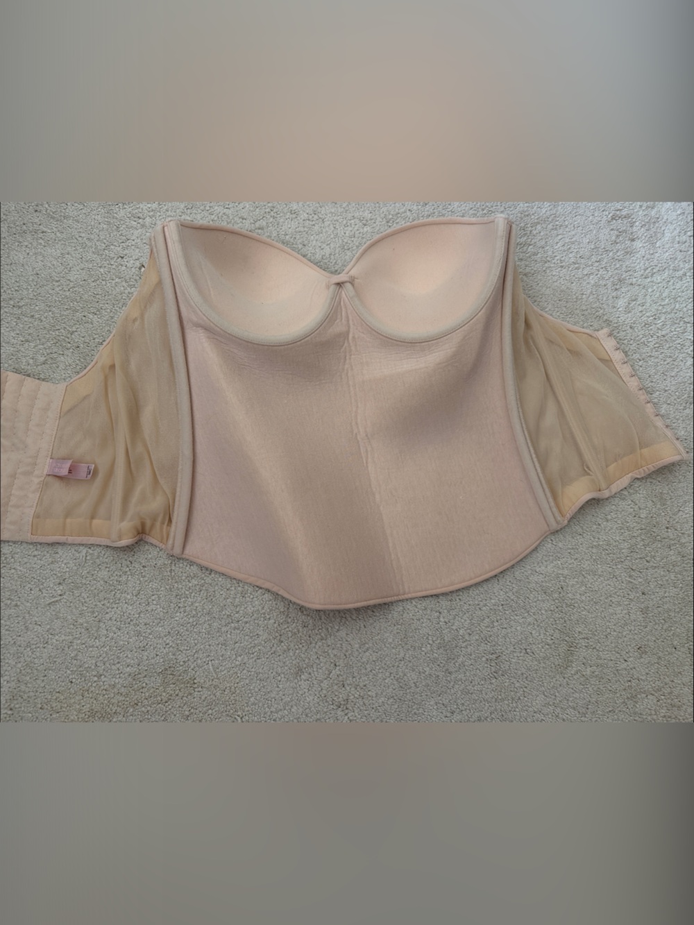 Victoria's Secret Strapless Longline Bustier - Blush/Nude
